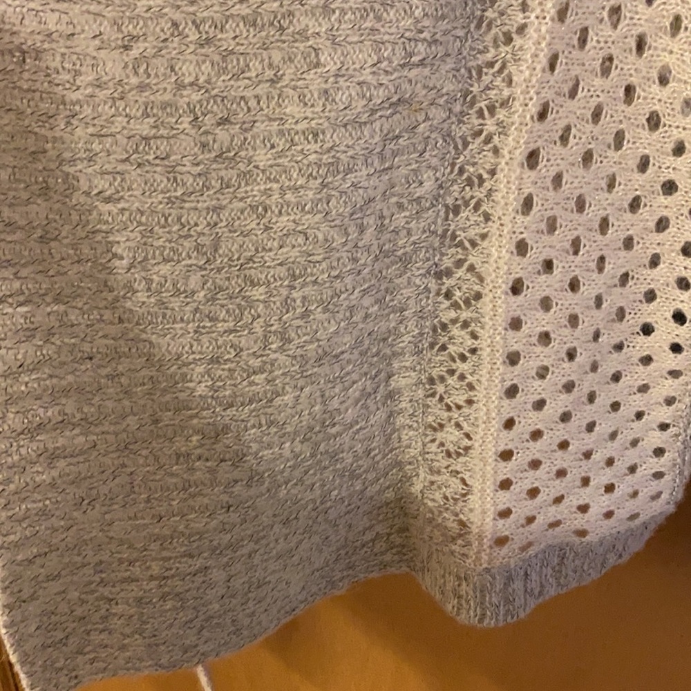 Torrid Color Block Open Stitch Open Front Cardiga… - image 6